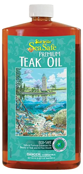 Sea Safe Premium Golden Teak Oil (Low-VOC)