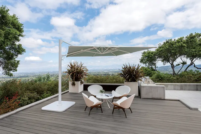 Shademaker 10 ft x 13 ft Rectangular Polaris Cantilever Umbrella