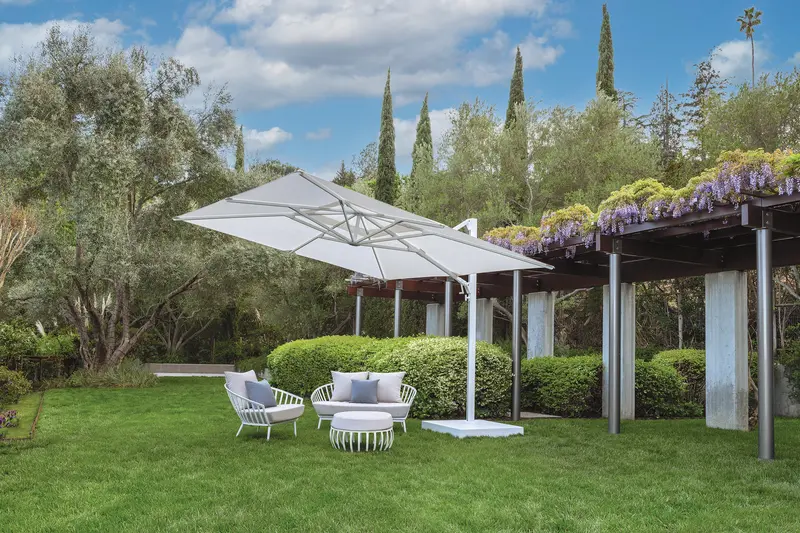 Shademaker 13 ft Square Polaris Cantilever Umbrella