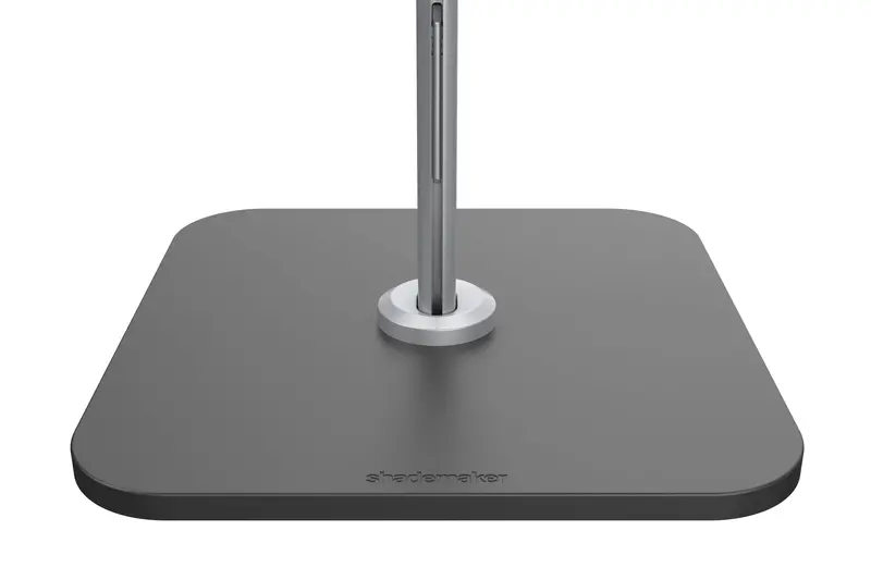 Shademaker Infinity Cantilever Base: Galvanized Steel + Aluminum Lid