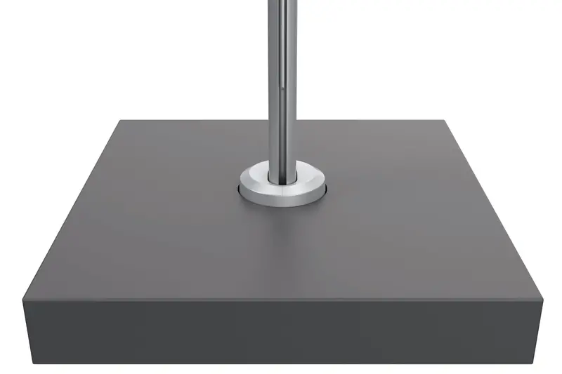 Shademaker Titan Cantilever Base: Galvanized Steel Frame + Aluminum Lid