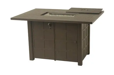 Sherwood Large Counter-Height Gas Fire Pit – 47″ x 64″ Enclosed Unit
