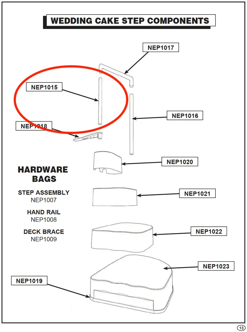Short Post Replacement – NEP1015 (AC 62014)