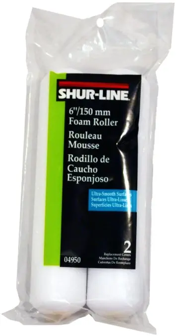 Shur-Line 6-Inch Foam Mini Roller Refills (2-Pack)