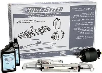 SilverSteer Complete Hydraulic Boat Steering System
