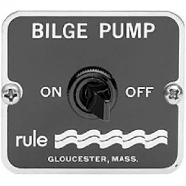 Simple On/Off Bilge Panel Switch – Single-Pole Rocker Design