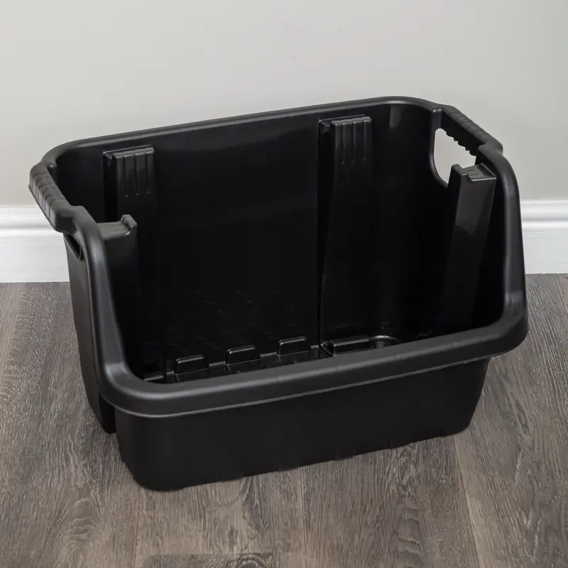 Single Heavy-Duty 36 × 59cm Stackable Pick Bin Crate with Ergonomic Handles