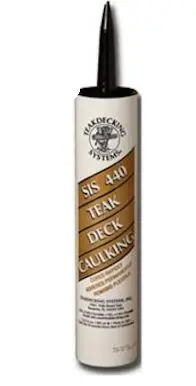 SIS 440 Teak-Sealant Caulk in Matte Black