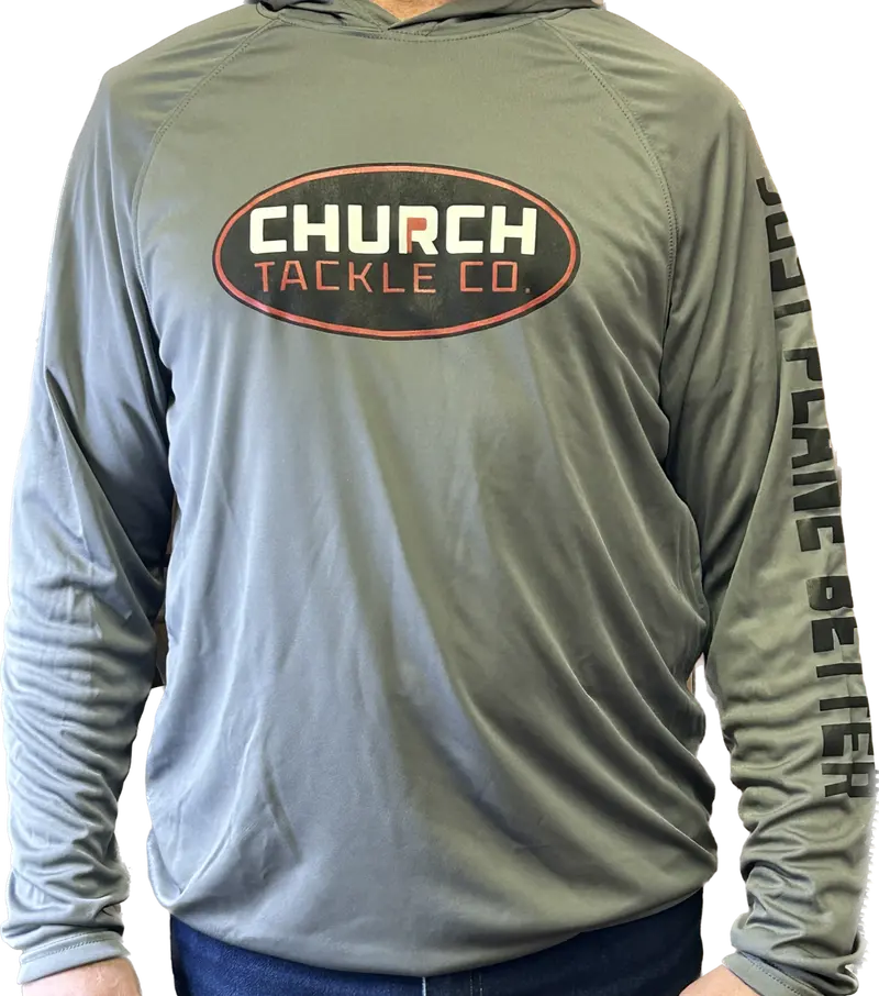 Solid-Logo Sun-Protection Hoodie with UPF Rating