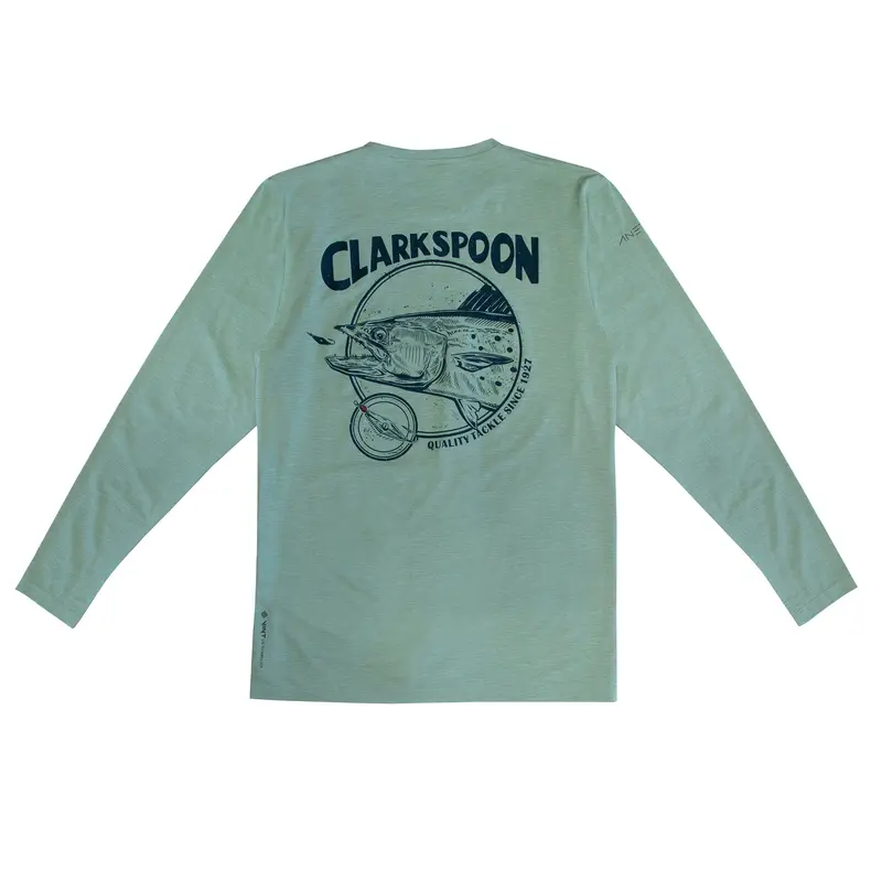 Spanish Mackerel Face Performance Shirt – Heather Olive