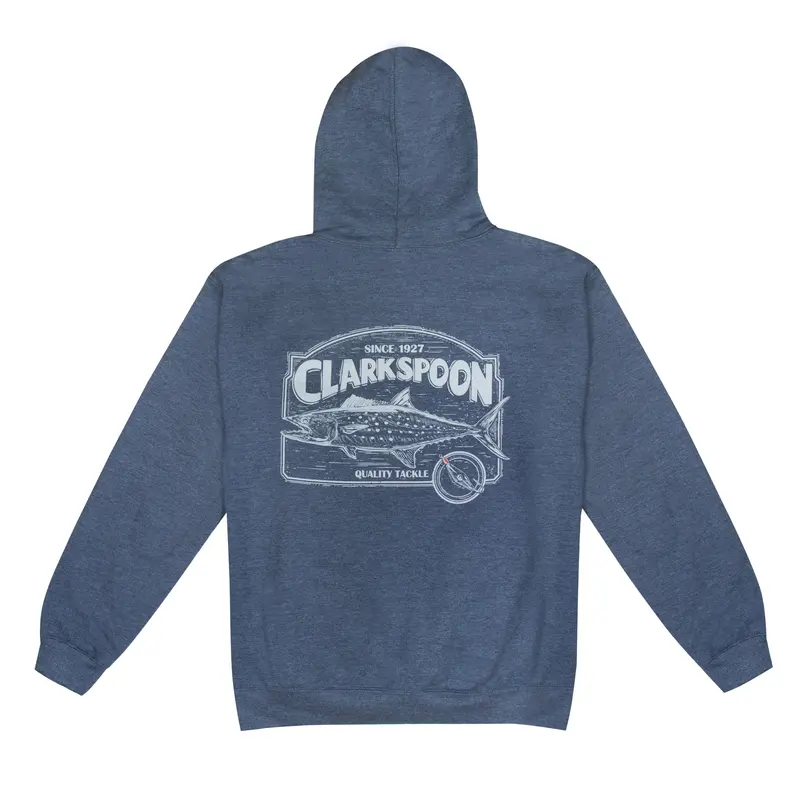 Spanish Mackerel Sign Hoodie – Heather Navy Style