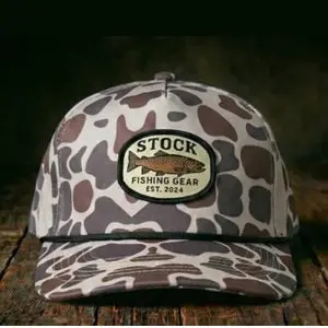 STOCK Duck Camo Brown Trout Fishing Cap