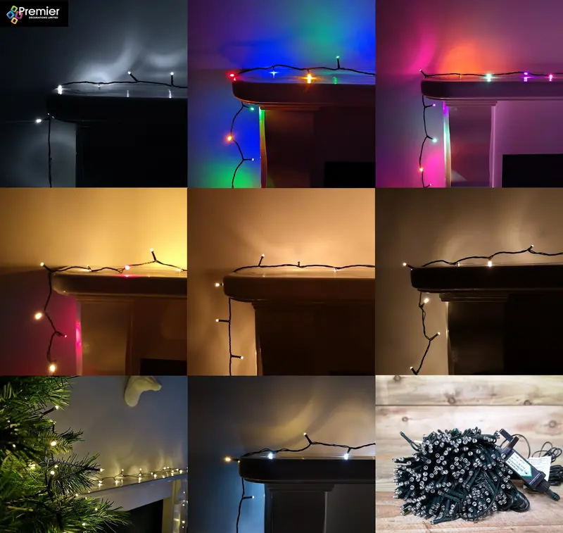SupaBrights Mains-Powered Christmas String Lights – Indoor/Outdoor Multi-Function LED Set with Auto Timer