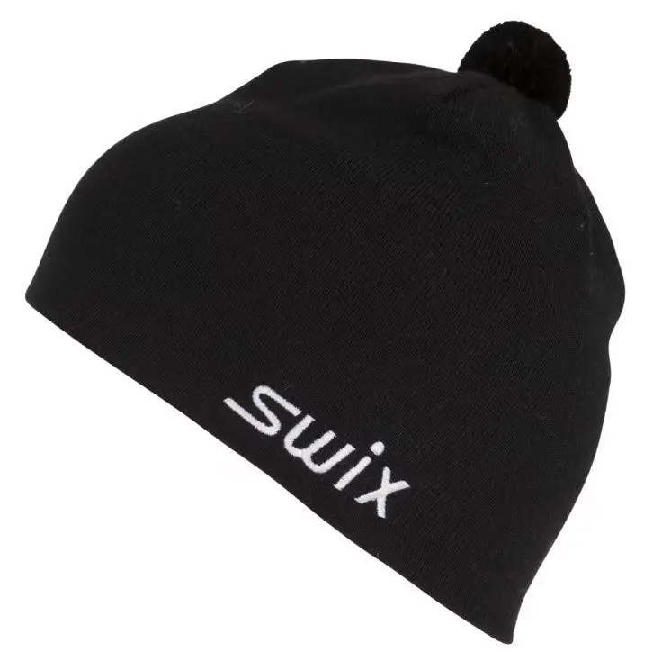 Swix Tradition Black Ribbed Beanie
