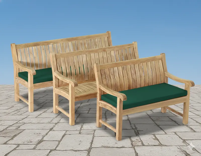 Tailored Sunbrella Bench Cushion – Classic Patio Collection