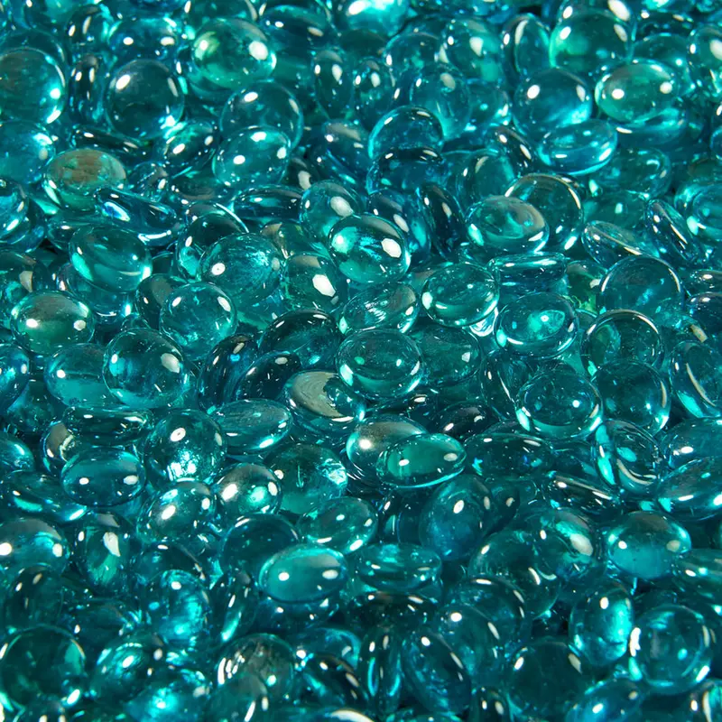 Tempered Fire Glass Gems – Heat-Resistant Reflective Fireplace Media
