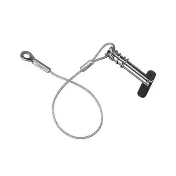 Tethered 1/4-Inch Spring-Loaded Clevis Pin