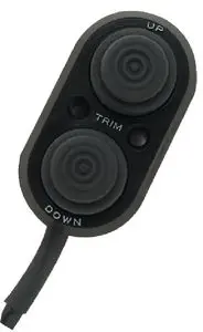 Transom-Mounted Trim Control for Outboard Motors
