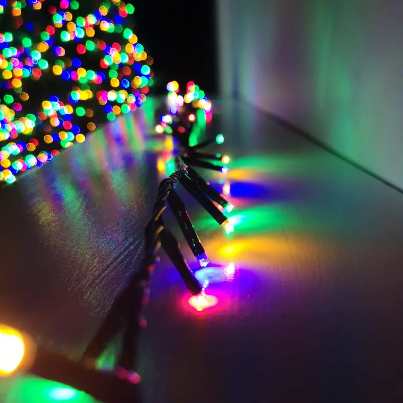 TreeBrights 18.7m Christmas String Lights – 750 Multi-Colour LEDs with Built-In Timer