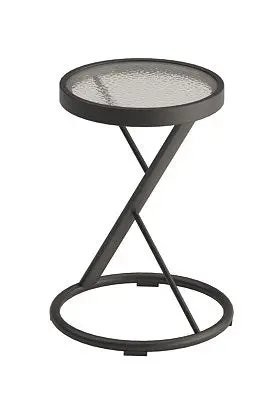 Tropitone 14-Inch Clear Acrylic Round Tea Table