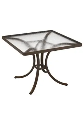 Tropitone 36-Inch Square Acrylic Dining Table