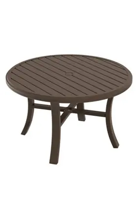 Tropitone Banchetto 42-Inch Round Chat Table with Umbrella Opening