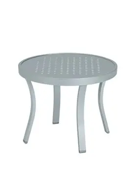 Tropitone Boulevard 20-Inch Round Tea Table – Textured Top Variant
