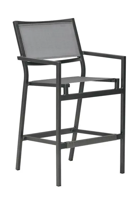 Tropitone Cabana Club Stationary Bar Stool with Arms