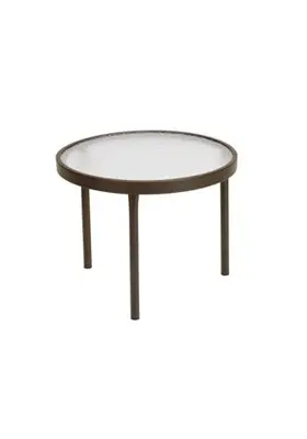Tropitone Clear Acrylic 20-Inch Round Tea Table