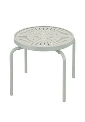 Tropitone La’Stratta 20-Inch Round Stacking Tea Table