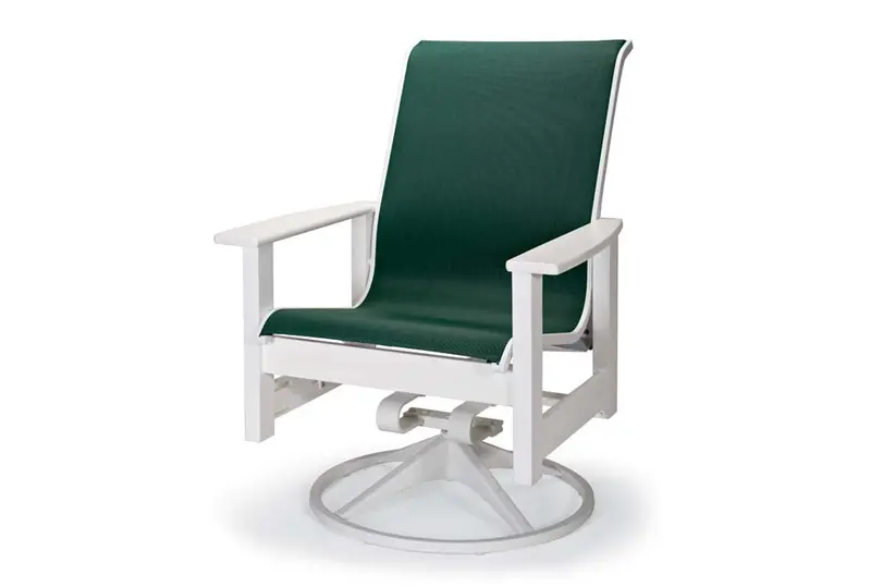 Tropitone Leeward MGP Sling Swivel Rocker with Marine-Grade Polymer Arms