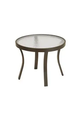 Tropitone Modern Acrylic 20-Inch Round Tea Table