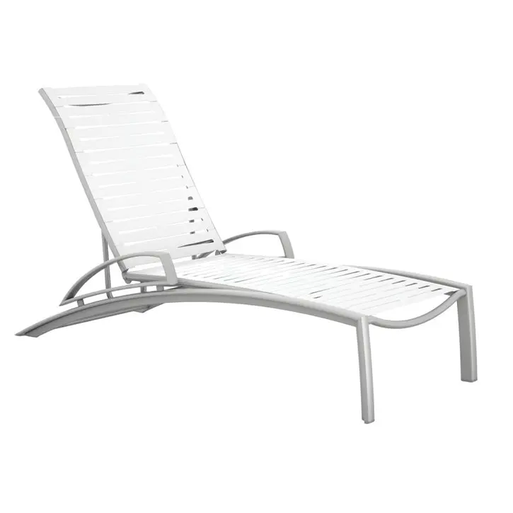 Tropitone South Beach Chaise Lounge with Arms – Ribbon Segment