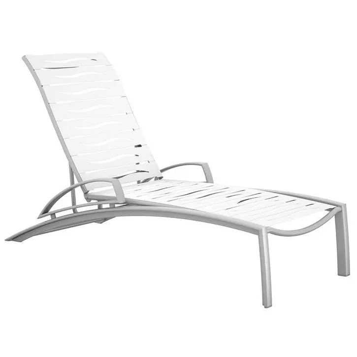 Tropitone South Beach Chaise Lounge with Arms – Wave Segment