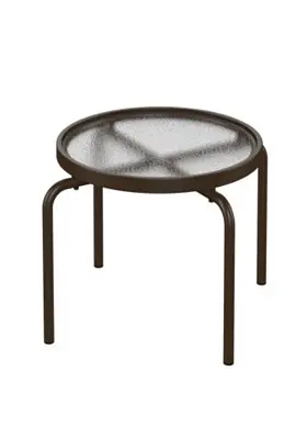 Tropitone Stackable 20-Inch Acrylic Round Tea Table