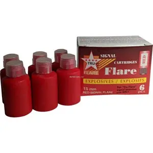 Tru Flare 6-Pack 15mm Red Marine Signal Flares