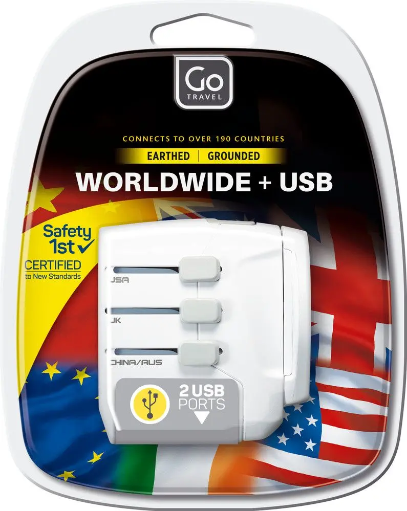 Universal Travel Adapter with USB Ports