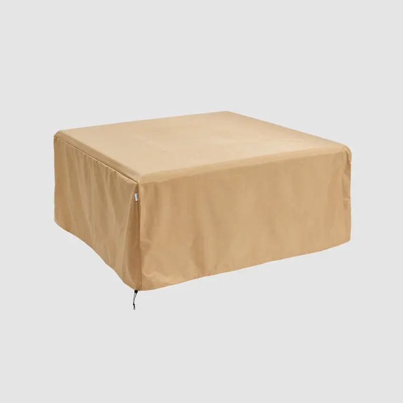 Vintage Square Fire Table Cover – 52″ x 52″ Classic Design All-Weather Shield by The Outdoor Great Room