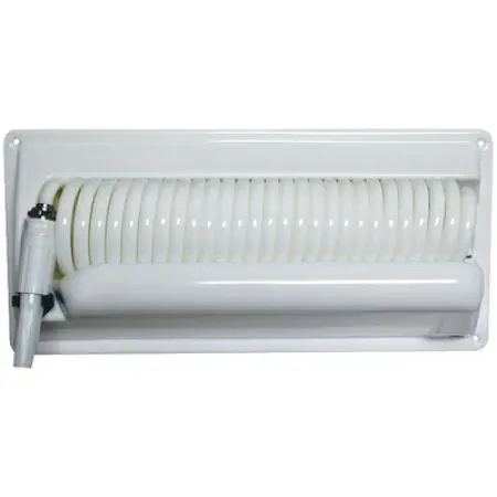 Washdown Hose Holder Station with Integrated Coiled Hose