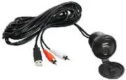 Waterproof Dual Audio Input – USB + 3.5mm Auxiliary Jack