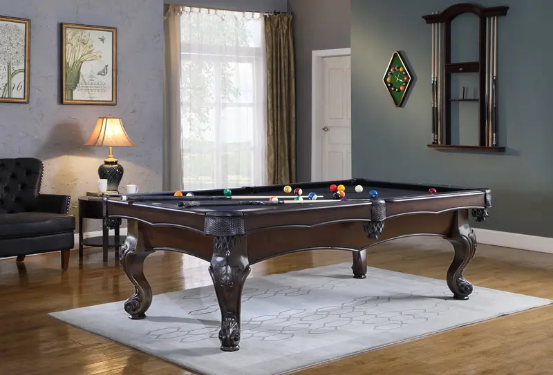 Wheaton 8-Foot Slate Pool Table – Solid Wood Frame & Professional Play Surface
