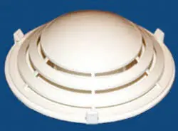 White Louvered Wall or Panel Vent