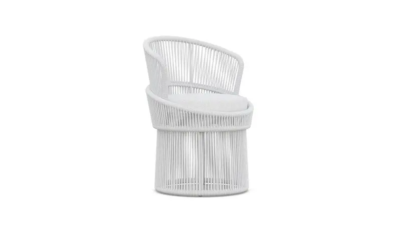 White Mist Palma Swivel Dining Chair – Azurro Living