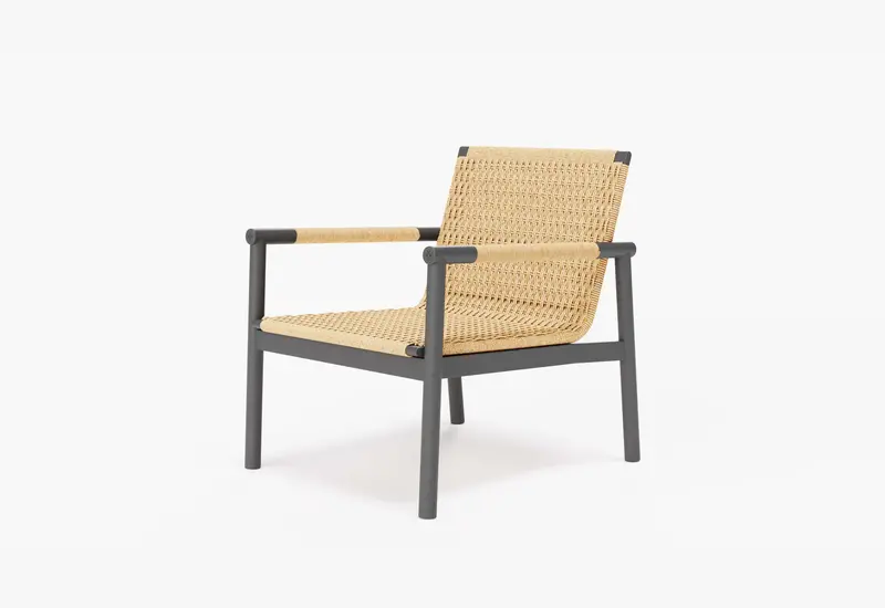 Wicker + Aluminum Flex Armchair | Outer Stylish Single-Piece Patio Seat
