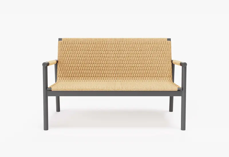 Wicker + Aluminum Flex Loveseat | Outer Expandable Patio Seating