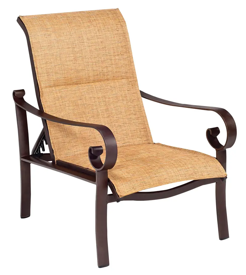 Woodard Belden Padded Sling Adjustable Lounge Chair