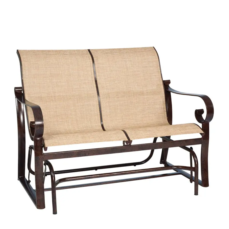 Woodard Belden Sling Glider – Minimalist Outdoor Rocking Seat