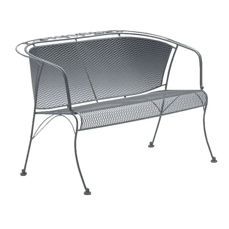 Woodard Briarwood Barrel-Style Love Seat – Curved Wicker Design