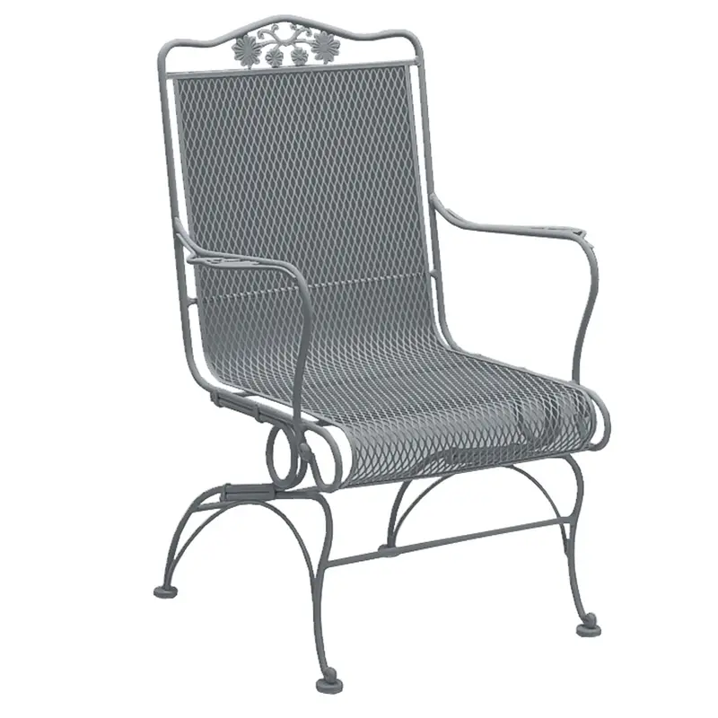 Woodard Briarwood High-Back Coil Spring Outdoor Chair