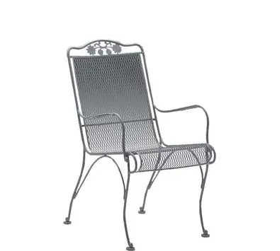 Woodard Briarwood High-Back Dining Armchair – Refined Outdoor Seating